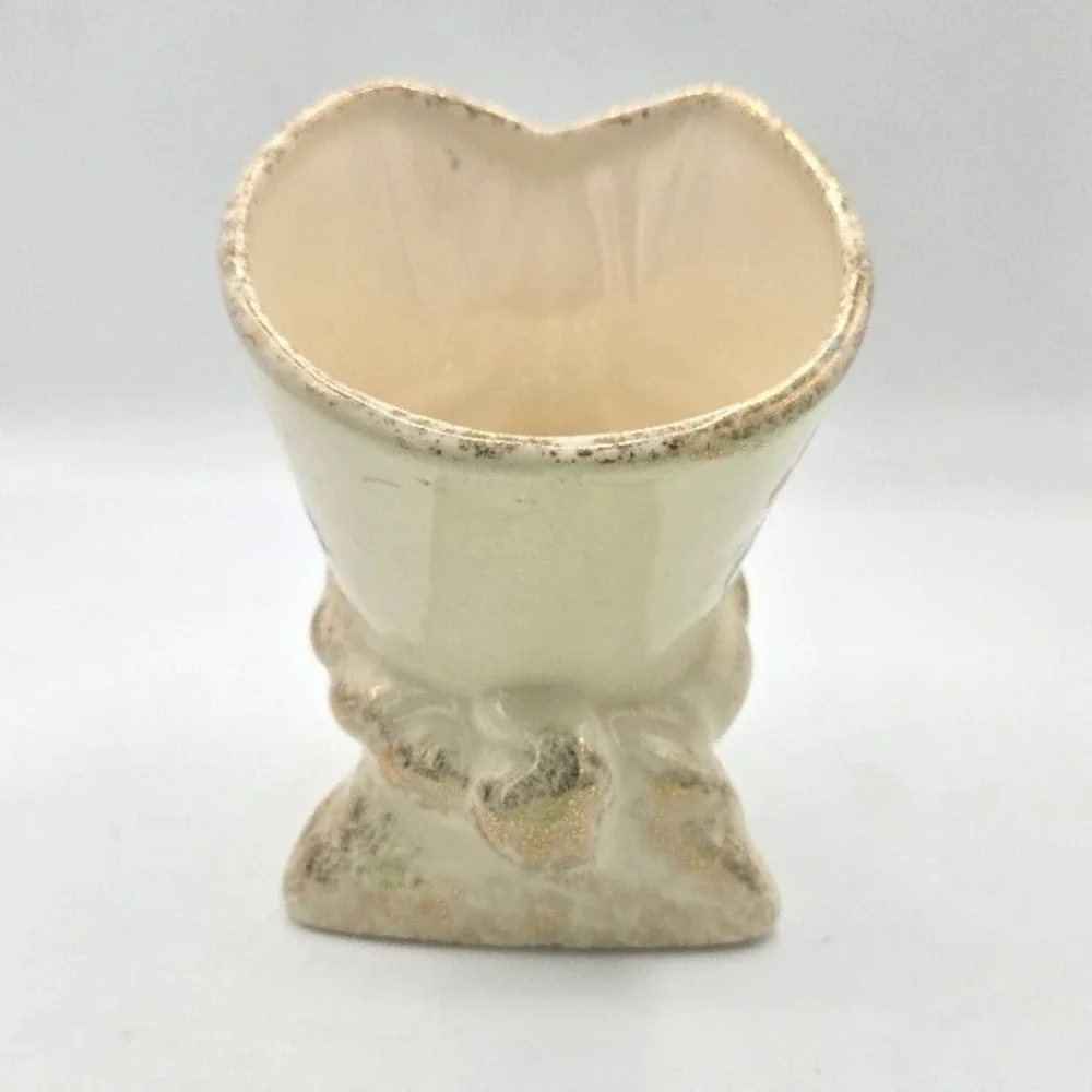 Vintage Royal China 22KT Weeping Gold Floral‎ Porcelain Pixie Shoe Vase